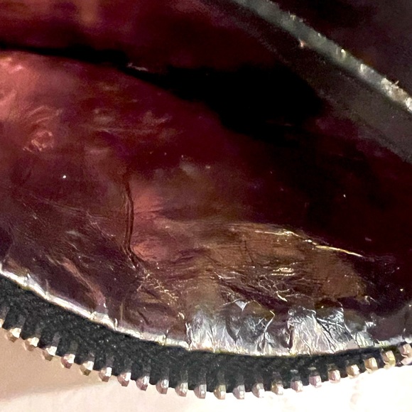 Michael Kors Black Leather Logo Lock Studded front purse/Fanny pack belt - Picture 8 of 11